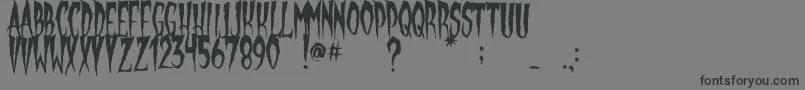 GypsyMoon Font – Black Fonts on Gray Background