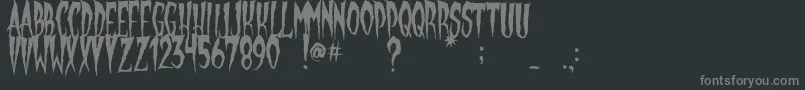 GypsyMoon Font – Gray Fonts on Black Background