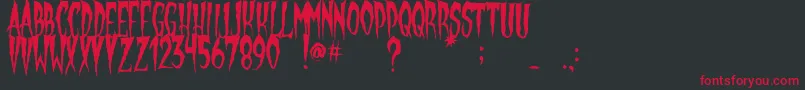 GypsyMoon Font – Red Fonts on Black Background