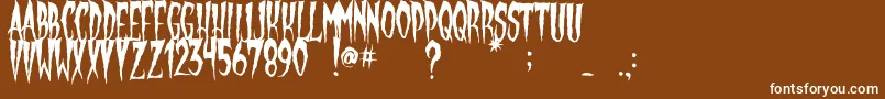 fuente GypsyMoon – Fuentes Blancas Sobre Fondo Marrón