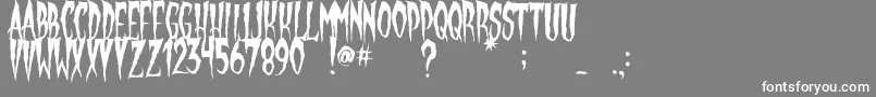 GypsyMoon Font – White Fonts on Gray Background