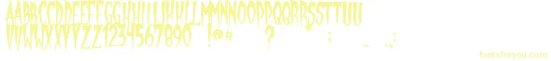 フォントGypsyMoon – 黄色のフォント