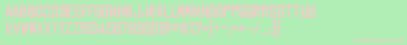 ChineseRocksRg Font – Pink Fonts on Green Background