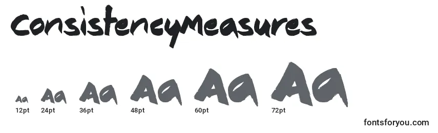 ConsistencyMeasures Font Sizes