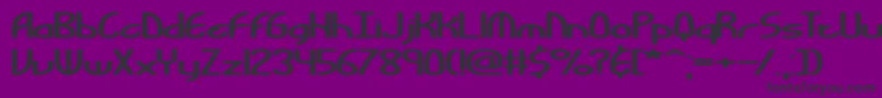 BendableBrk Font – Black Fonts on Purple Background