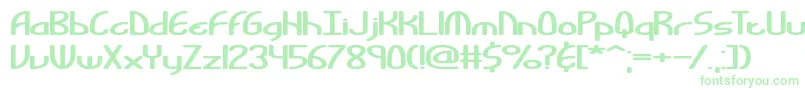 BendableBrk-Schriftart – Grüne Schriften