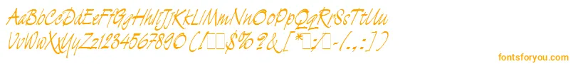 Шрифт DemianLetLetPlain.1.0 – оранжевые шрифты