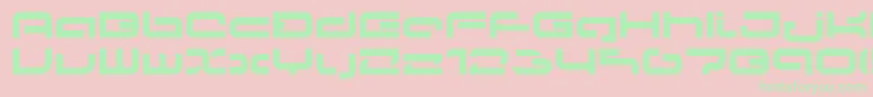 LvdcPapicon Font – Green Fonts on Pink Background