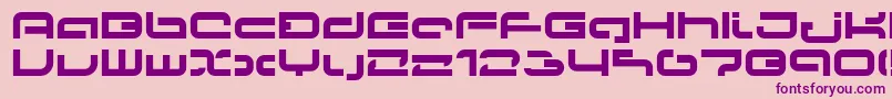 LvdcPapicon Font – Purple Fonts on Pink Background