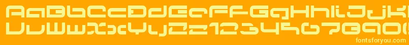 LvdcPapicon Font – Yellow Fonts on Orange Background