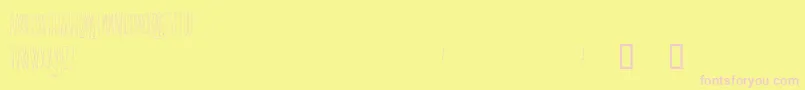 Czcionka SwiftDeath – różowe czcionki na żółtym tle