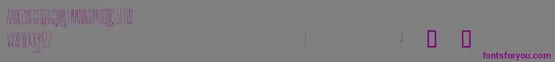 SwiftDeath-fontti – violetit fontit harmaalla taustalla
