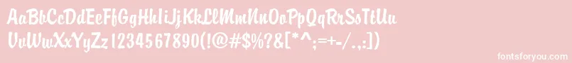 En savoir plus sur la police Brody Police Brody – polices blanches sur fond rose