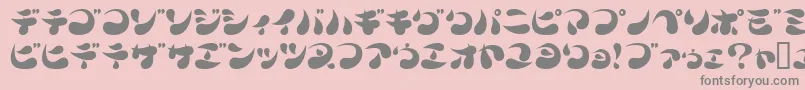 フォントParade20k – ピンクの背景に灰色の文字