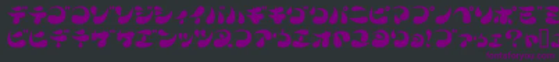 フォントParade20k – 黒い背景に紫のフォント