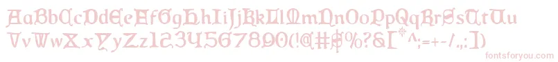 Queencountryc Font – Pink Fonts on White Background