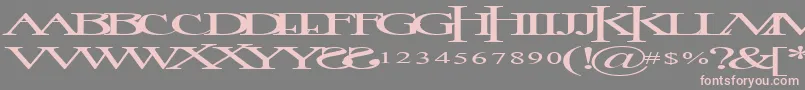 ImageTimes Font – Pink Fonts on Gray Background