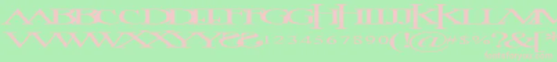 ImageTimes Font – Pink Fonts on Green Background