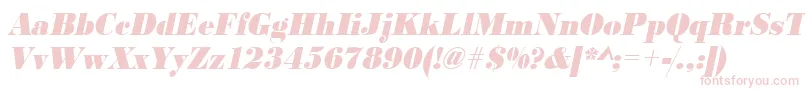 UrwbodonidextbolextnarOblique-fontti – vaaleanpunaiset fontit