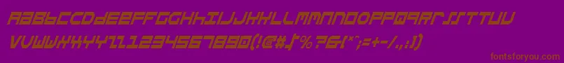 Stuntv2ci Font – Brown Fonts on Purple Background