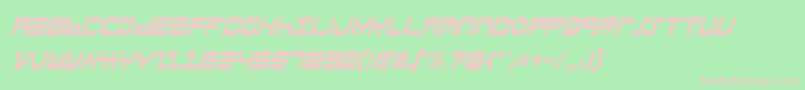 Stuntv2ci Font – Pink Fonts on Green Background