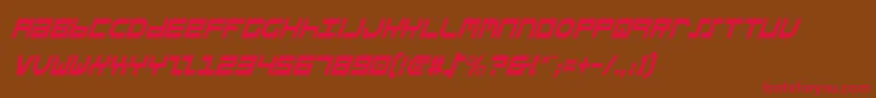 Stuntv2ci Font – Red Fonts on Brown Background