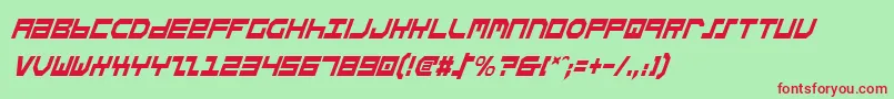 Stuntv2ci Font – Red Fonts on Green Background