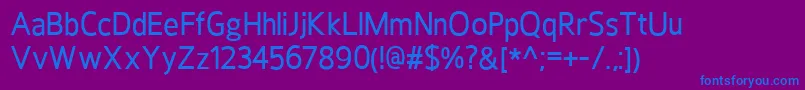 HoxtonMedium-fontti – siniset fontit violetilla taustalla