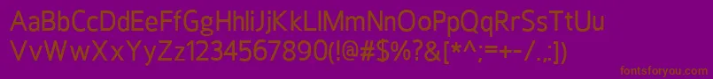 HoxtonMedium Font – Brown Fonts on Purple Background