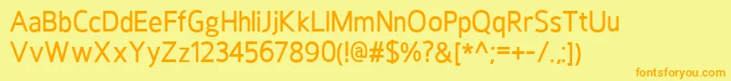 More about HoxtonMedium Font HoxtonMedium Font – Orange Fonts on Yellow Background
