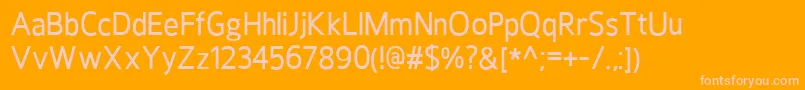 HoxtonMedium Font – Pink Fonts on Orange Background