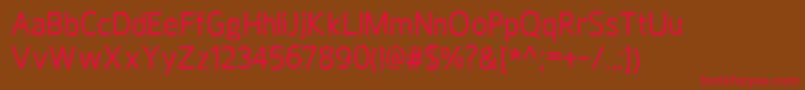HoxtonMedium Font – Red Fonts on Brown Background