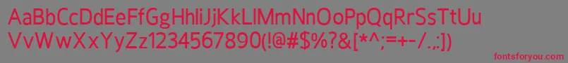 HoxtonMedium Font – Red Fonts on Gray Background