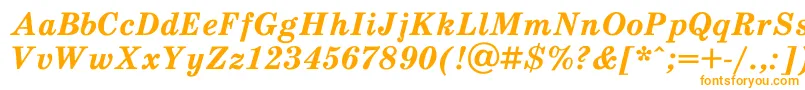 Шрифт SchooldlBoldItalic – оранжевые шрифты