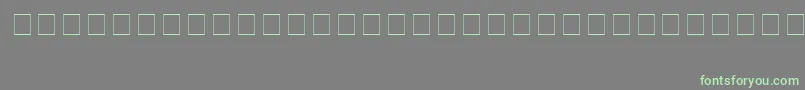 DavysBigKeyCapitals Font – Green Fonts on Gray Background