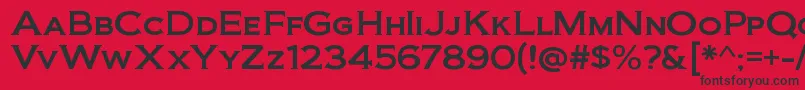 BiondirgRegular Font – Black Fonts on Red Background