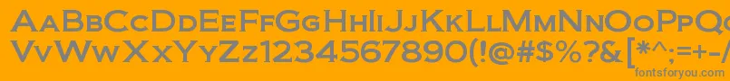 BiondirgRegular Font – Gray Fonts on Orange Background