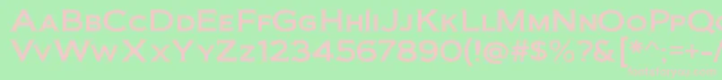 BiondirgRegular Font – Pink Fonts on Green Background