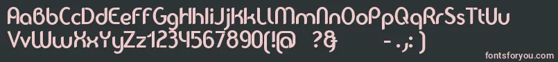 Balkeno Font – Pink Fonts on Black Background