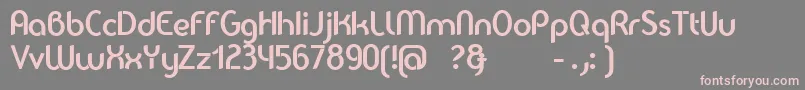 Balkeno Font – Pink Fonts on Gray Background