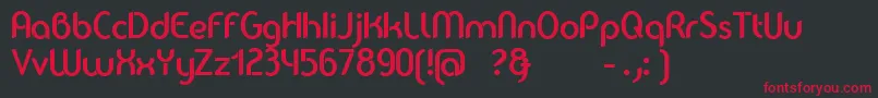 Balkeno Font – Red Fonts on Black Background