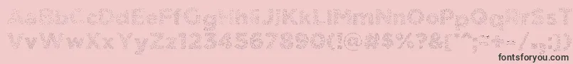 ElmarsHairyTypeface Font – Black Fonts on Pink Background