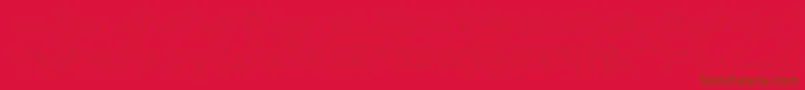 Fonte ElmarsHairyTypeface – fontes marrons em um fundo vermelho