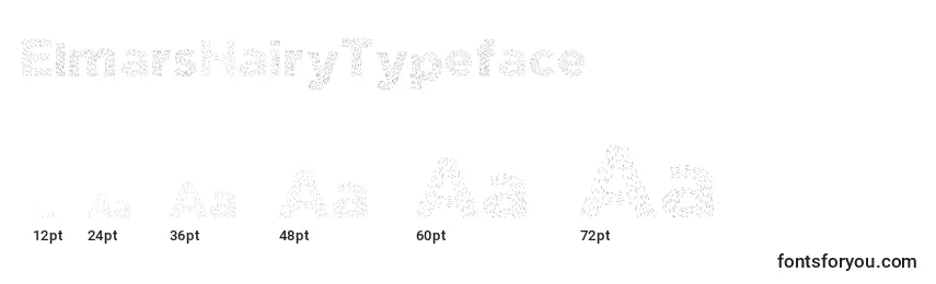 ElmarsHairyTypeface Font Sizes