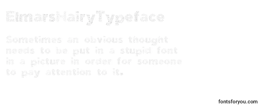 ElmarsHairyTypeface-fontti