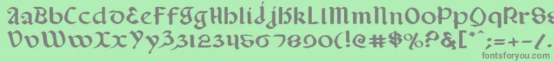 ValeriusExpanded Font – Gray Fonts on Green Background