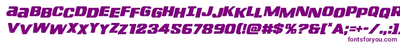 Lefthandlukestagital Font – Purple Fonts on White Background