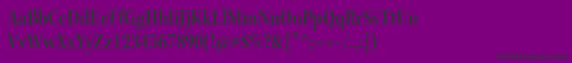 Шрифт KeplerstdSemiboldcnsubh – чёрные шрифты на фиолетовом фоне
