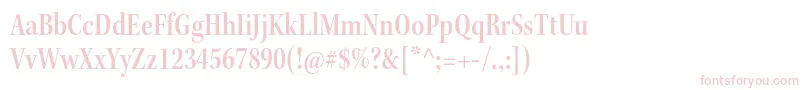 KeplerstdSemiboldcnsubh-fontti – vaaleanpunaiset fontit valkoisella taustalla