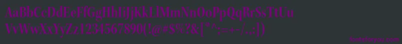 KeplerstdSemiboldcnsubh-fontti – violetit fontit mustalla taustalla